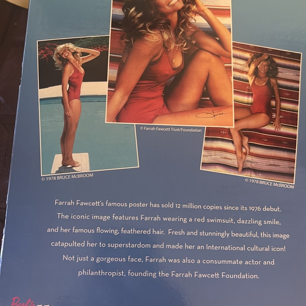 New Farrah Fawcett Collectible Doll with Striped Display - Picture 2 of 5